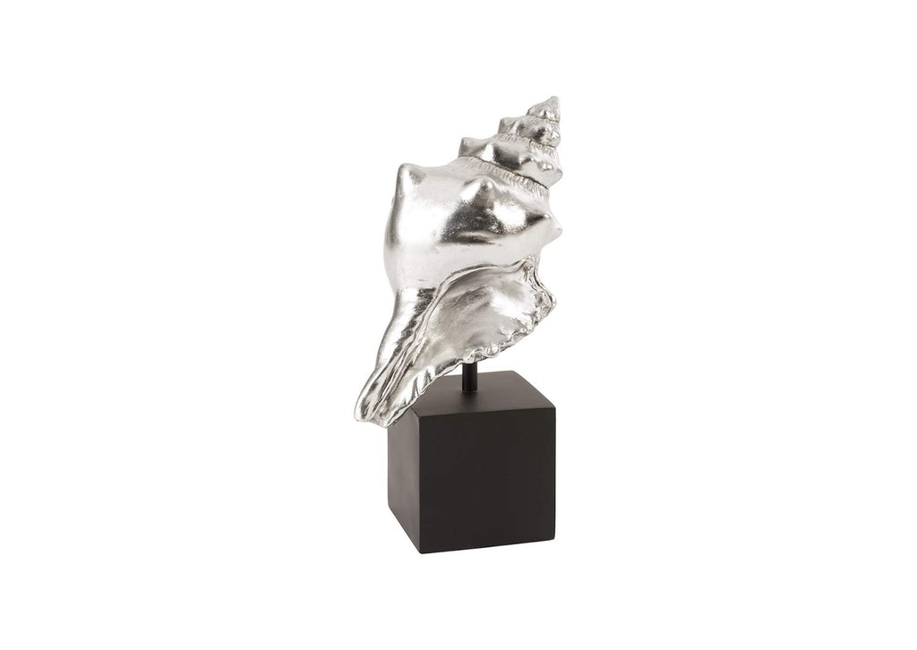 PH80669 Conch Table Sculpture - Silver Leaf