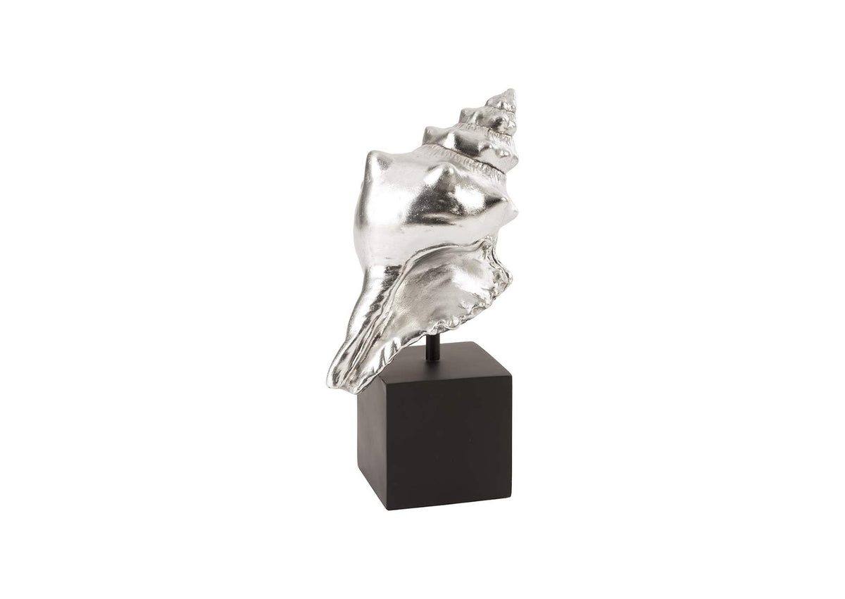 PH80669 Conch Table Sculpture - Silver Leaf