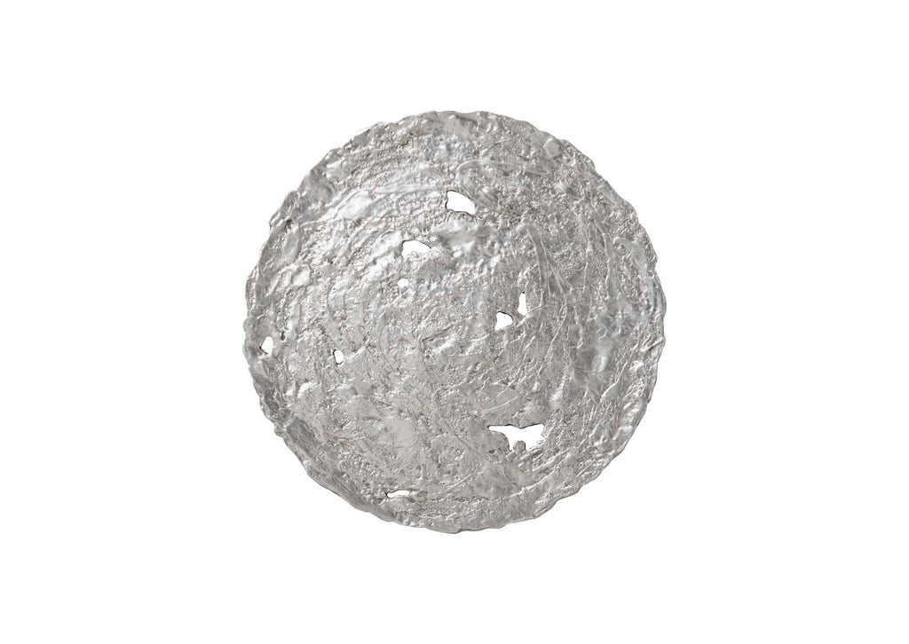 PH83139 Molten Wall Disc - Medium - Silver Leaf