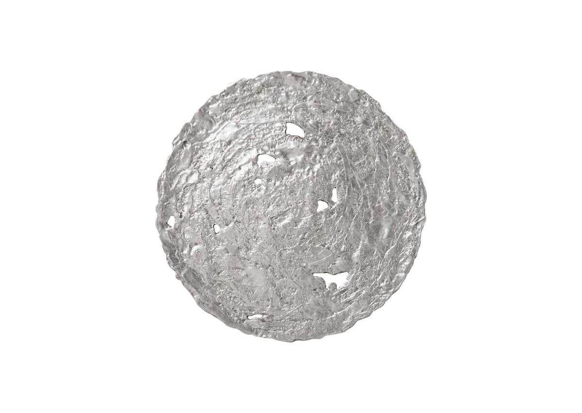 PH83139 Molten Wall Disc - Medium - Silver Leaf