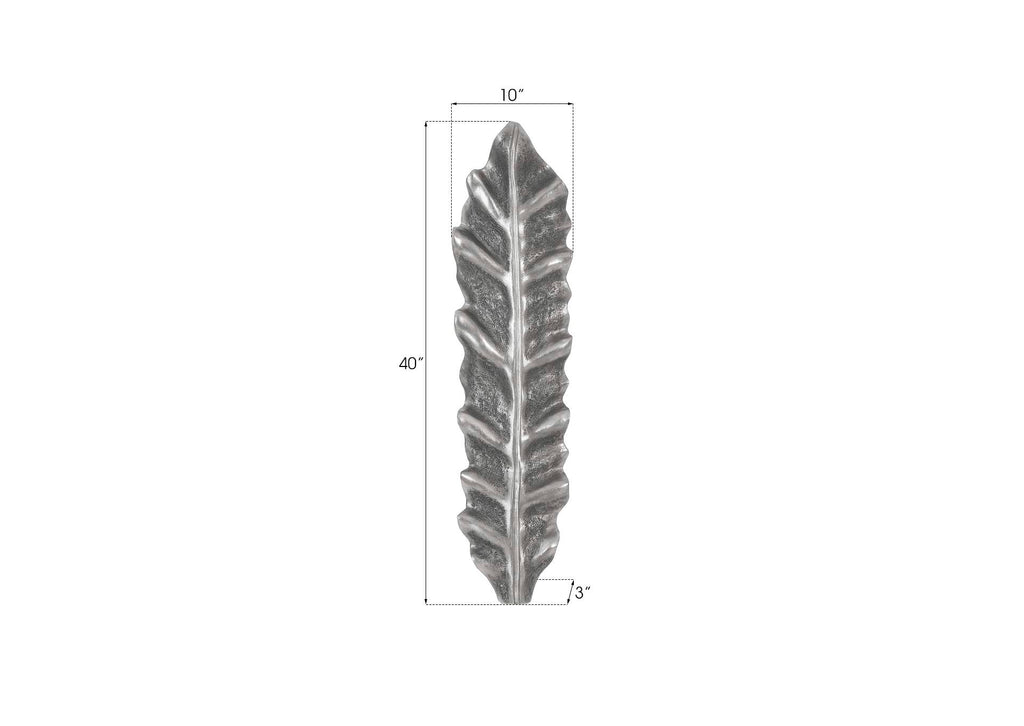PH94498 Petiole Wall Leaf, Silver, Medium , Version A