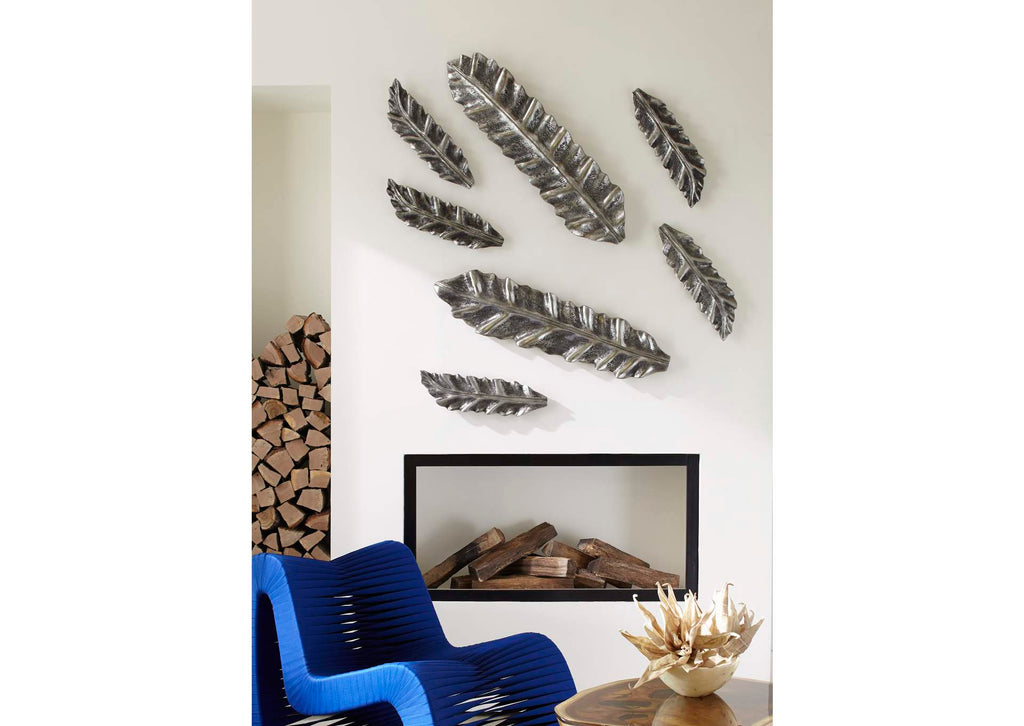 PH94498 Petiole Wall Leaf, Silver, Medium , Version A