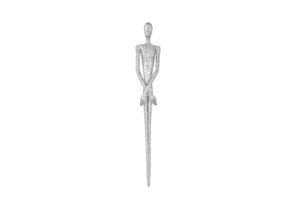 PH95573 Lloyd Wall Sculpture - Resin - Silver Leaf