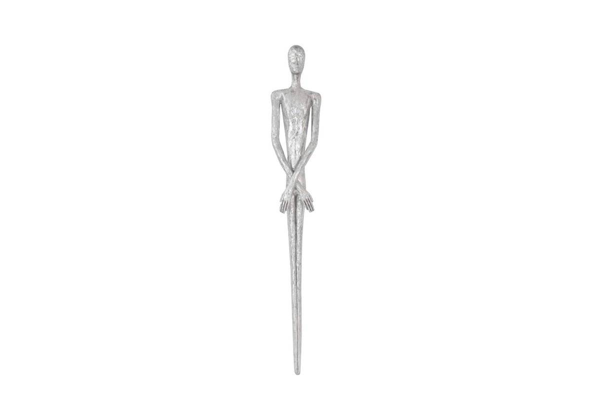 PH95573 Lloyd Wall Sculpture - Resin - Silver Leaf