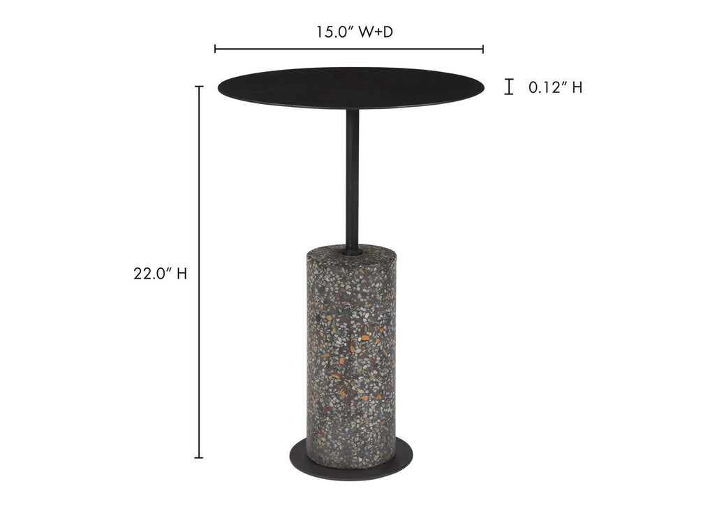 QJ-1018-02-0 Lillith Accent Table Black