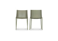 QX-1010-16 Silla Outdoor Dining Chair Sage Green - Set Of Two