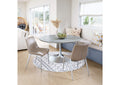 109452 Star City Dining Table (60") Gray & Silver