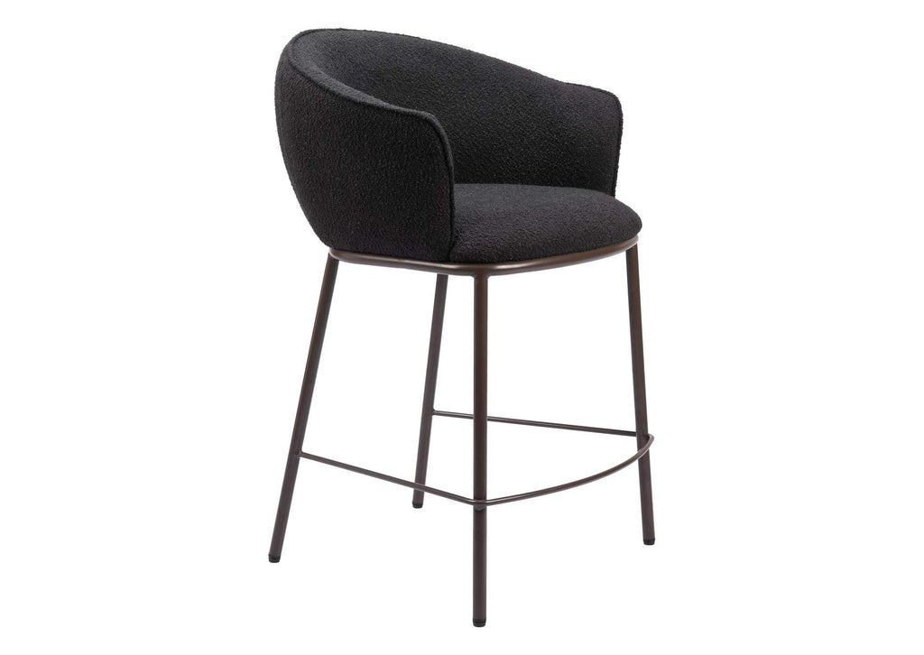 109809 Essen Counter Stool Black & Bronze