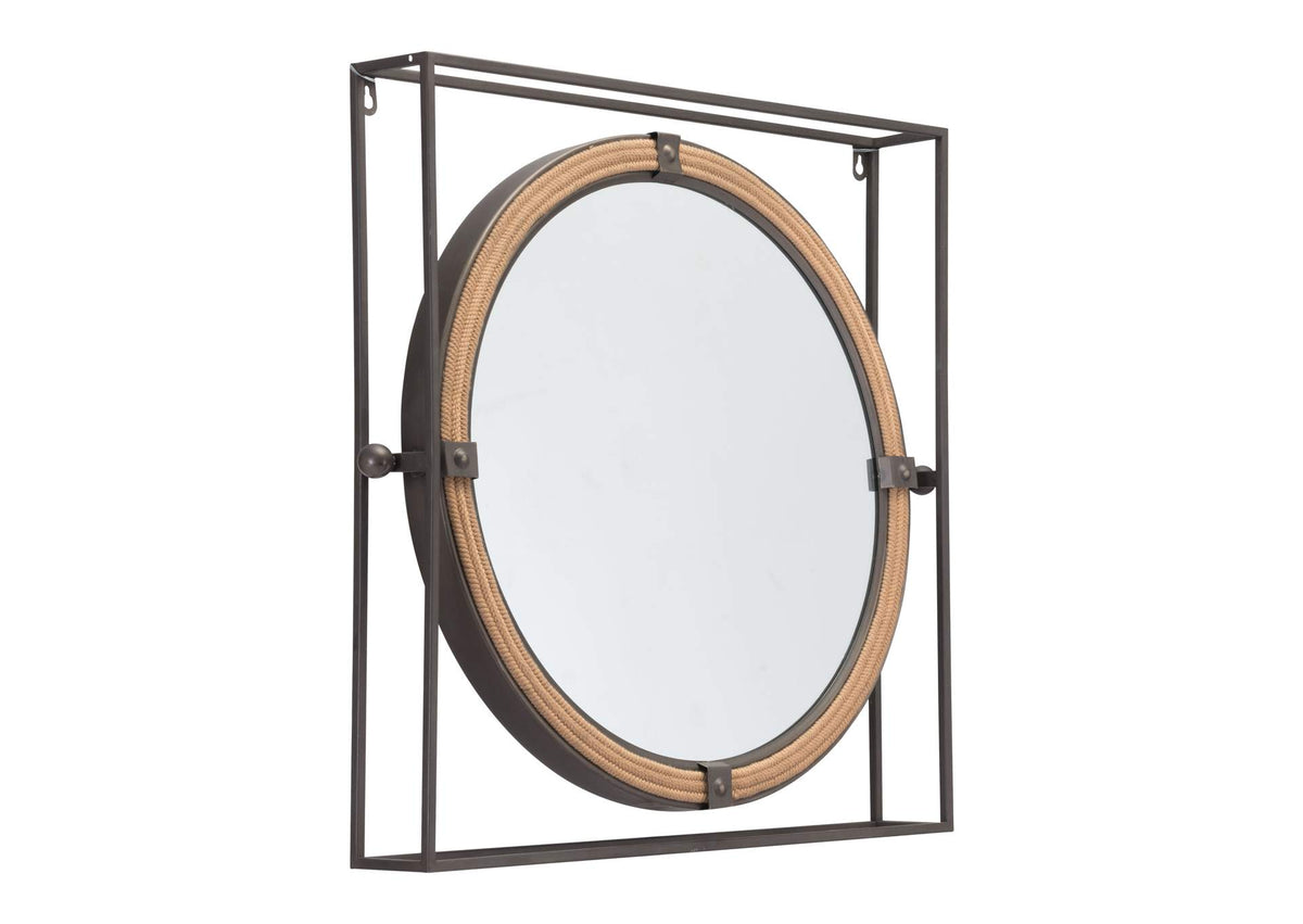 A12222 Capell Mirror Antique Gray