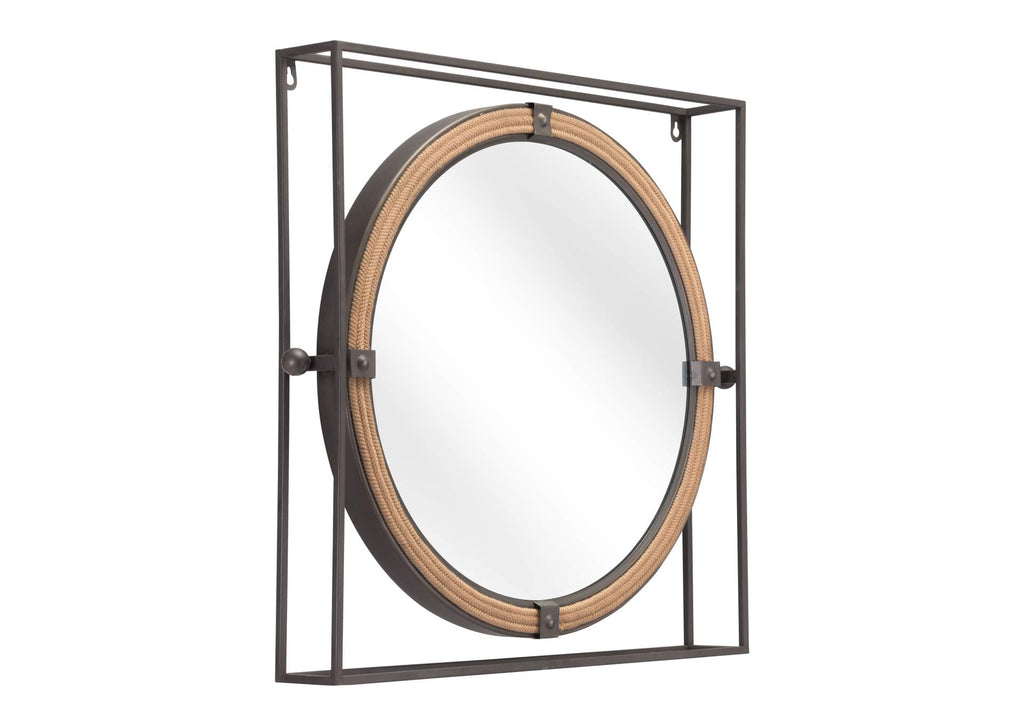 A12222 Capell Mirror Antique Gray
