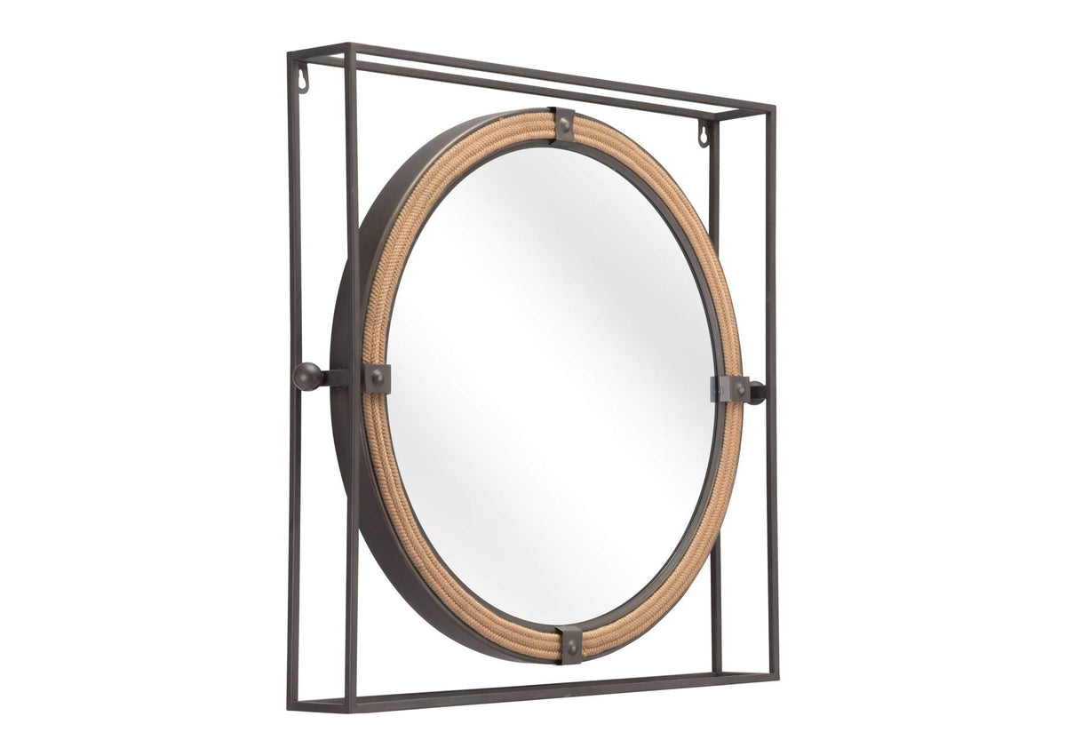 A12222 Capell Mirror Antique Gray