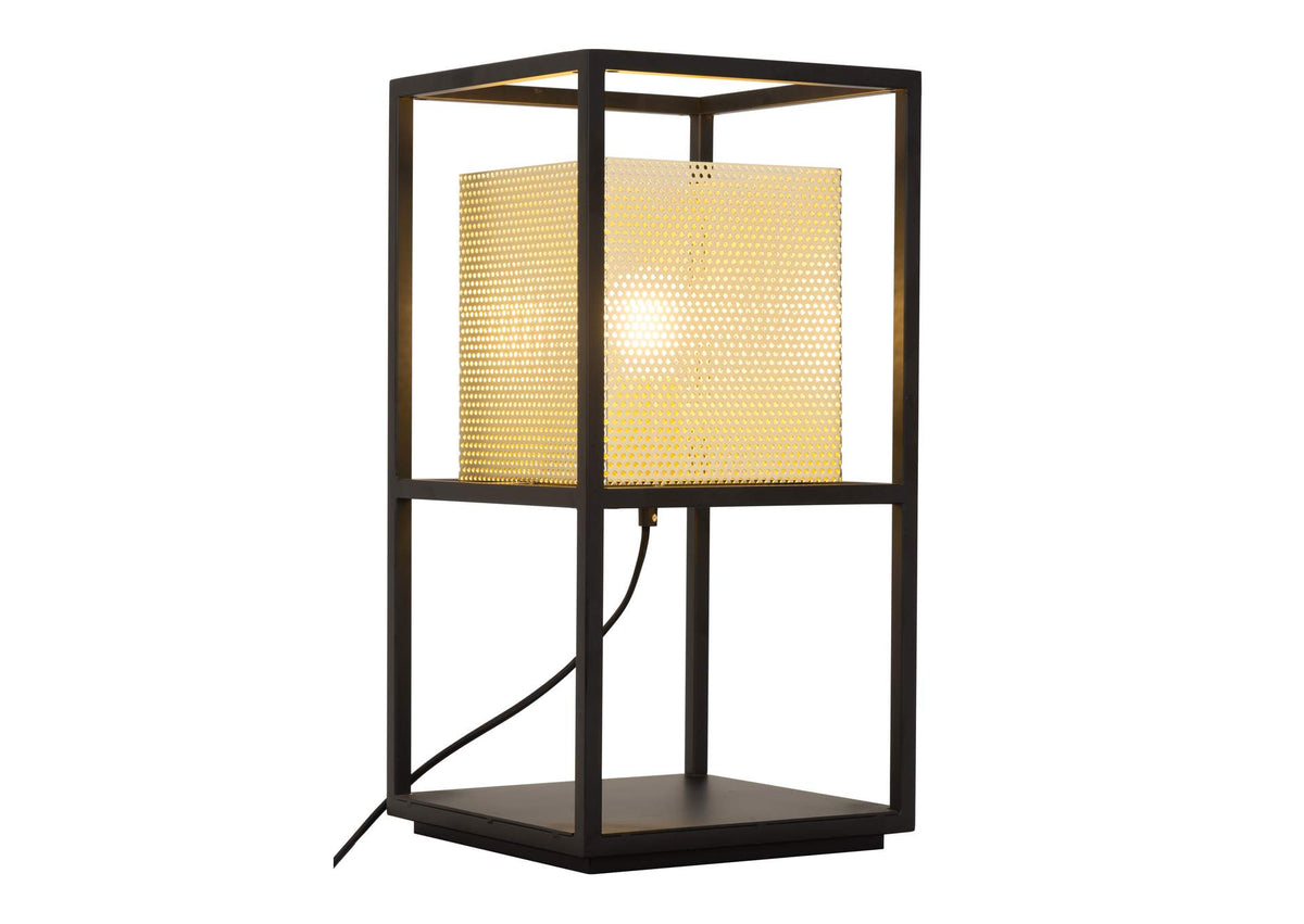 56129 Yves Table Lamp Gold & Black