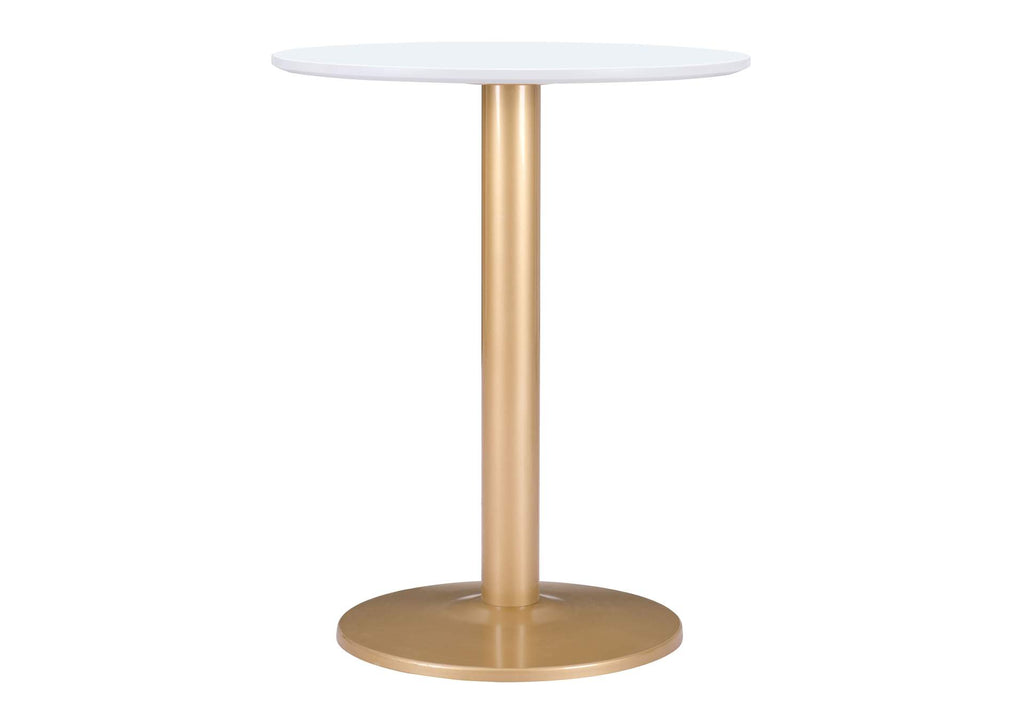 101570 Alto Bistro Table White & Gold
