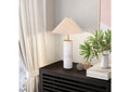 56100 Ciara Table Lamp Beige & White