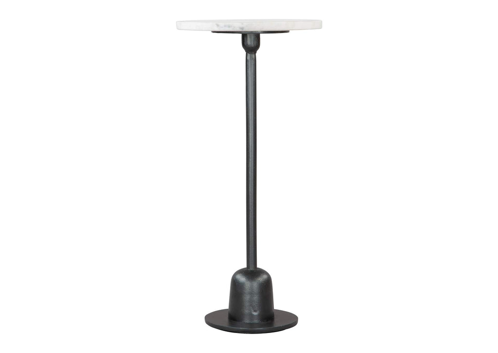 109458 Woozy Side Table White & Black