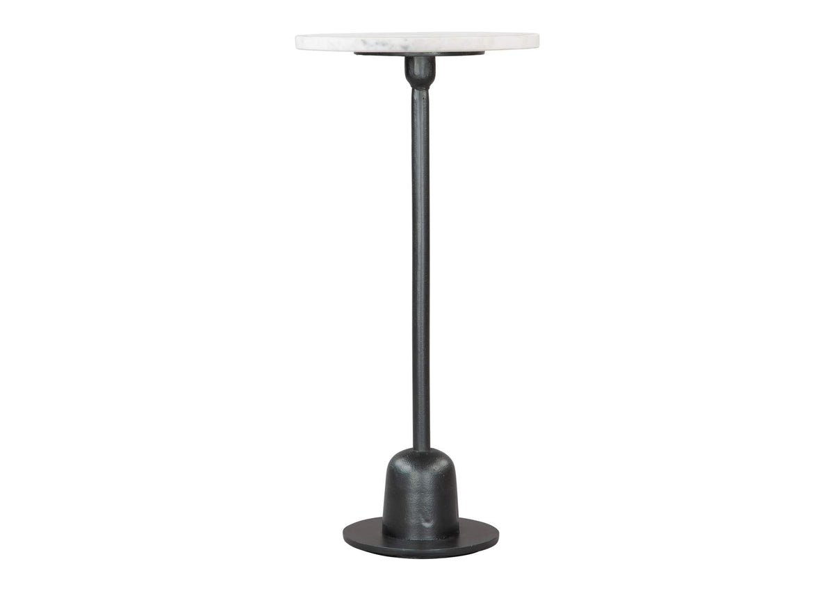 109458 Woozy Side Table White & Black