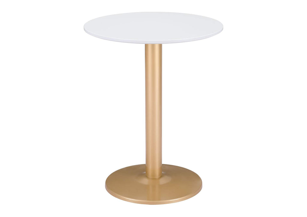 101570 Alto Bistro Table White & Gold