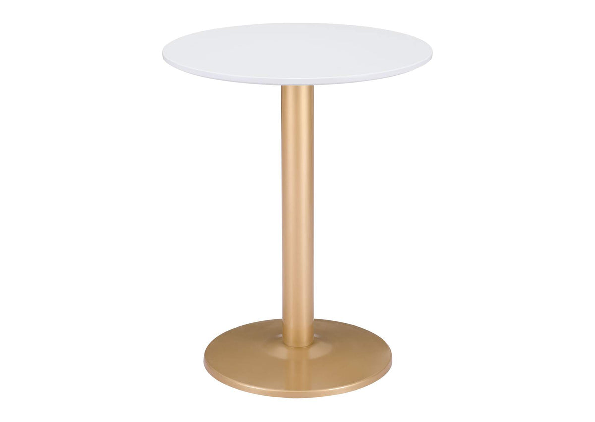 101570 Alto Bistro Table White & Gold