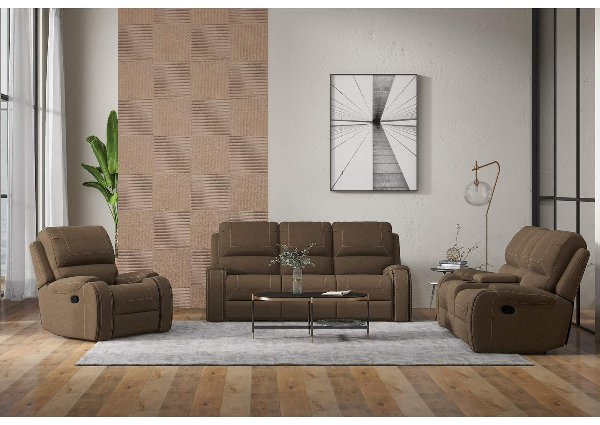 U7190-09-05 Adrian Reclining Glider Console Loveseat