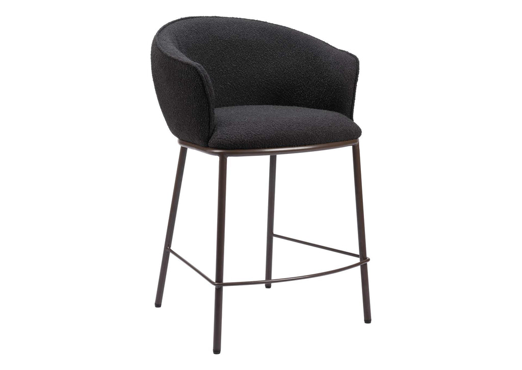 109809 Essen Counter Stool Black & Bronze