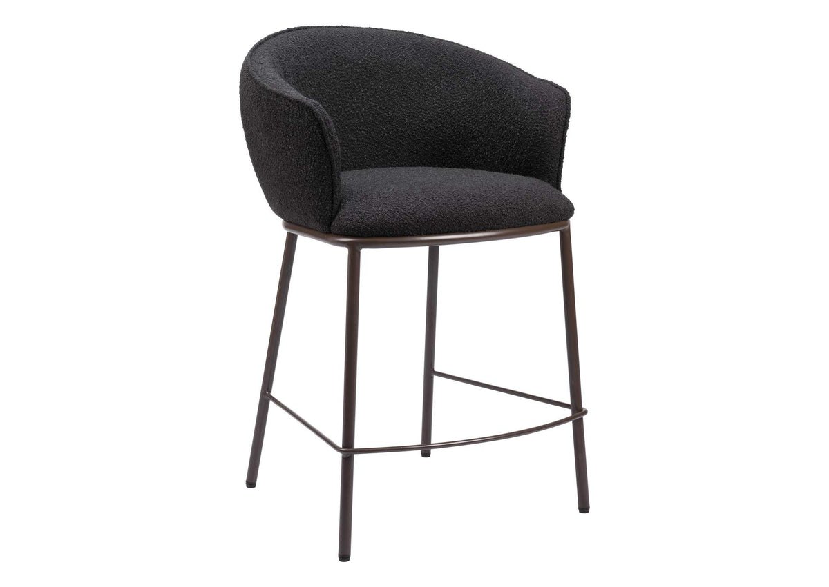 109809 Essen Counter Stool Black & Bronze