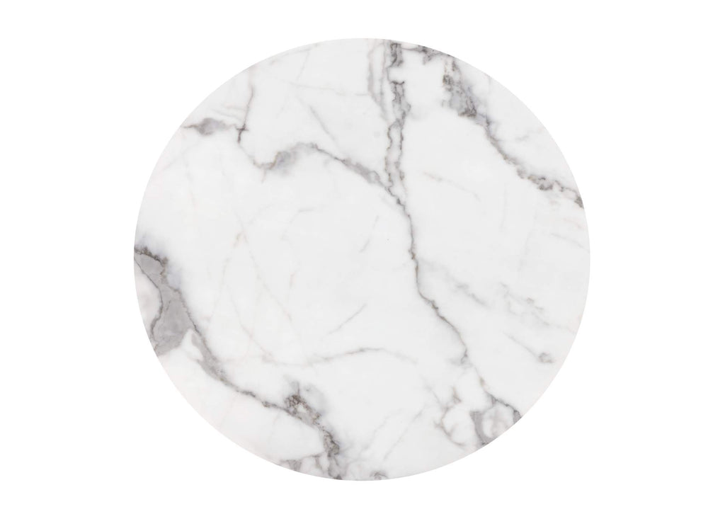 100715 Tintern Dining Table White & Antique Bronze
