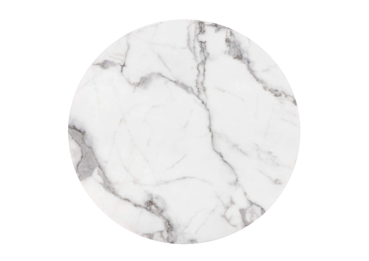 100715 Tintern Dining Table White & Antique Bronze