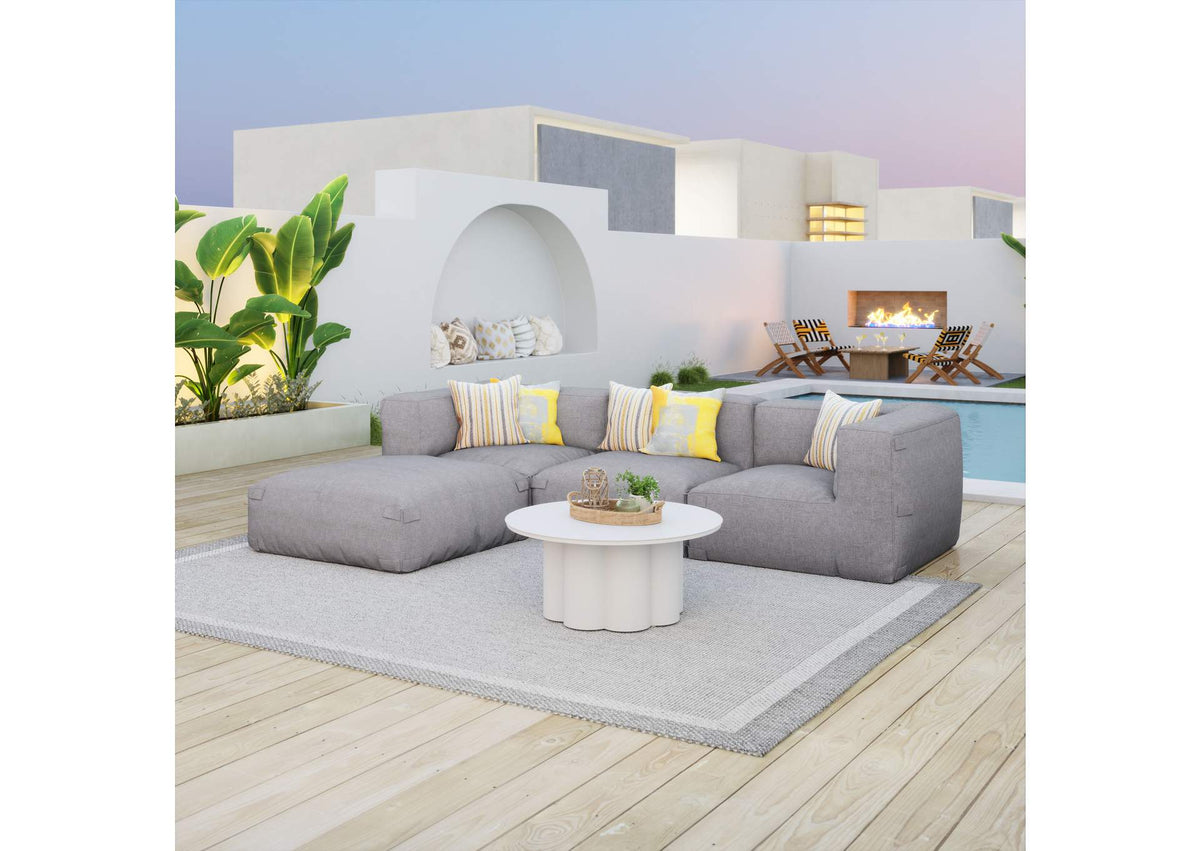 703999 Luanda Outdoor Middle Chair Gray