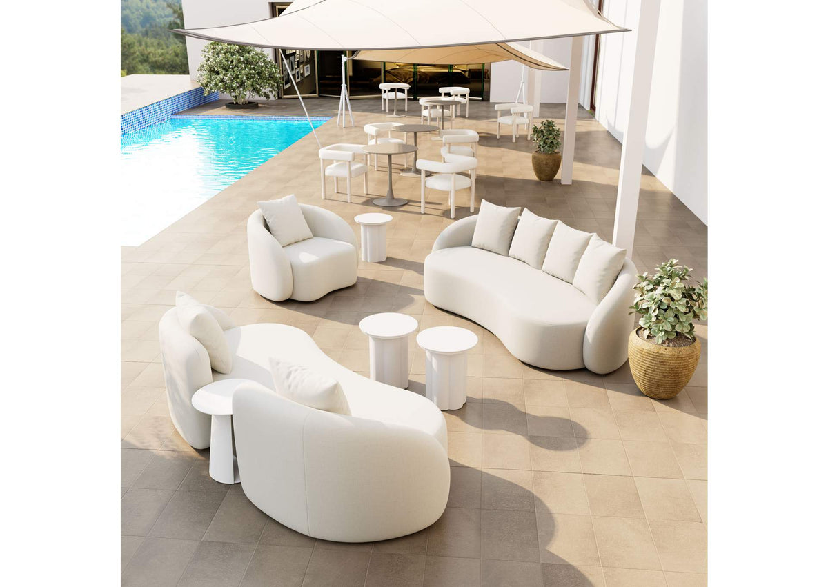 704021 Kogur Outdoor Side Table White