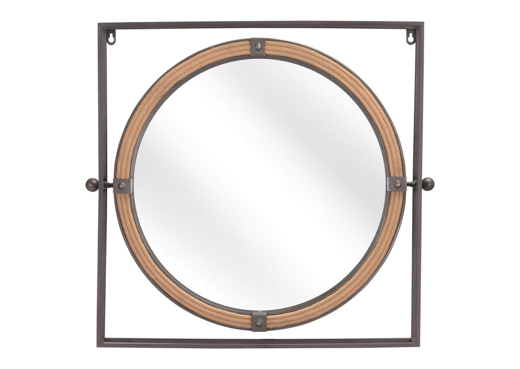A12222 Capell Mirror Antique Gray
