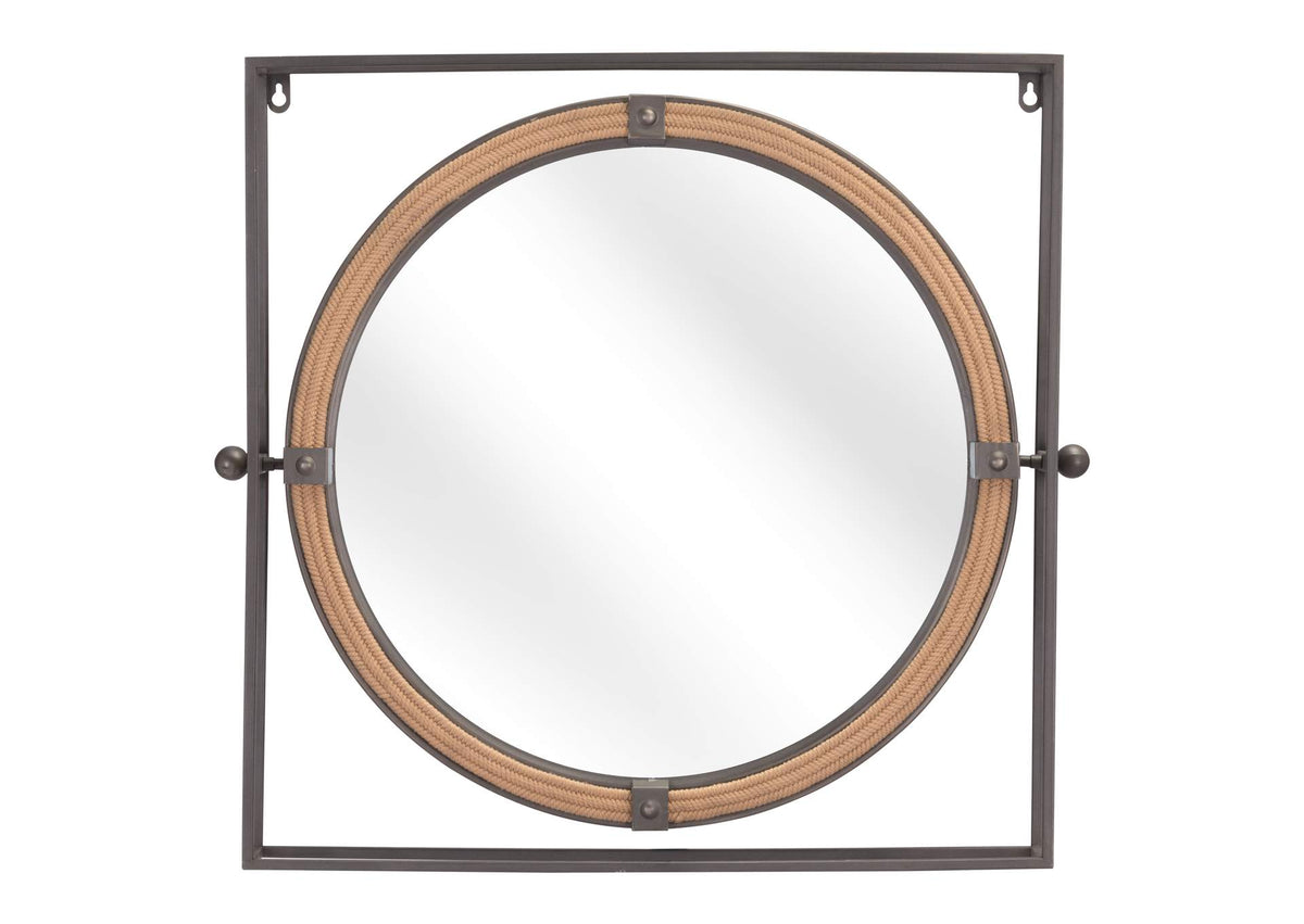 A12222 Capell Mirror Antique Gray