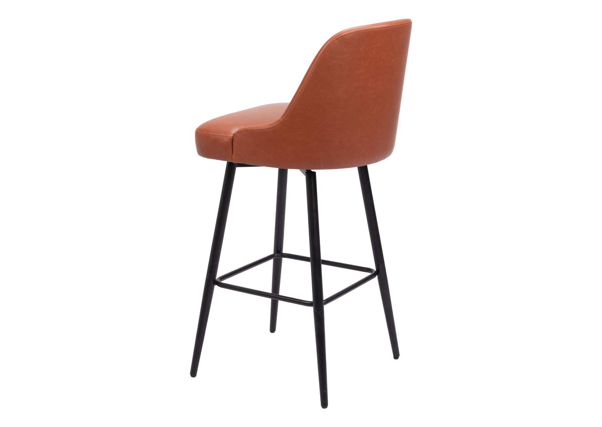 109974 Keppel Swivel Barstool Brown