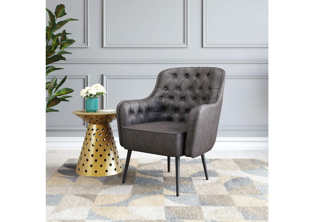 109054 Tasmania Accent Chair Vintage Black