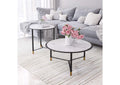 101704 Davis Coffee Table Set (2-Piece) White & Black
