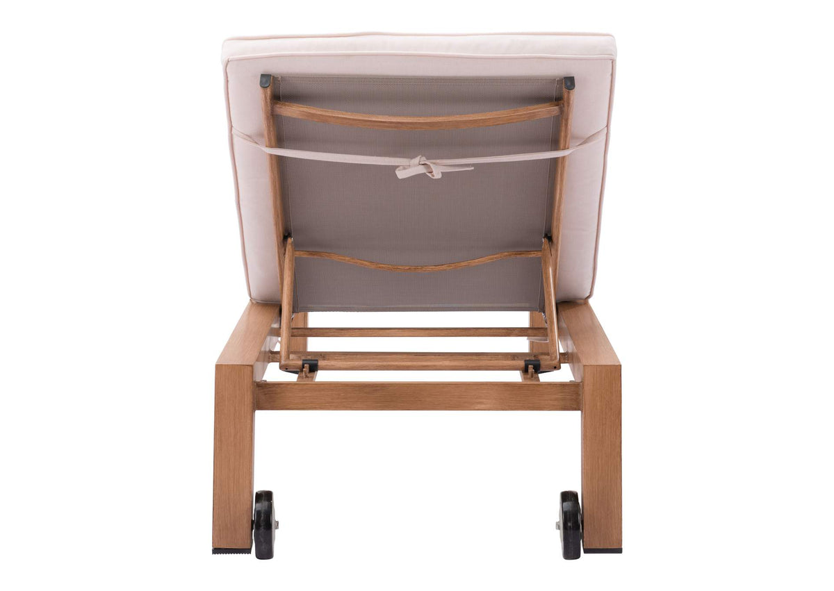 703980 Cozumel Outdoor Lounge Chair Beige & Natural