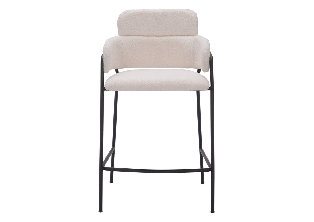 109665 Marcel Counter Stool (Set Of 2) Cream