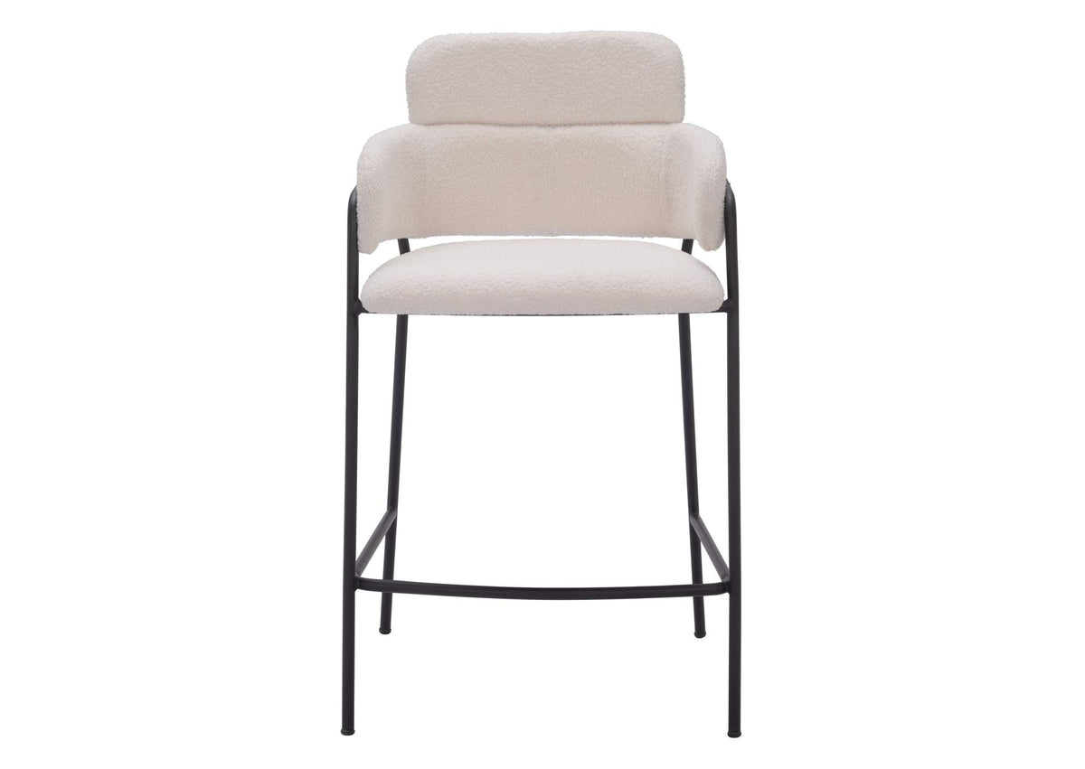109665 Marcel Counter Stool (Set Of 2) Cream