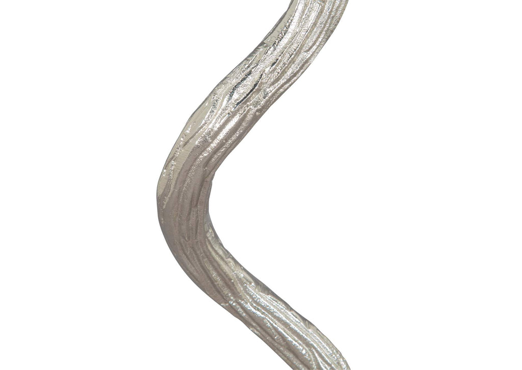 109560 Joel Side Table White & Silver