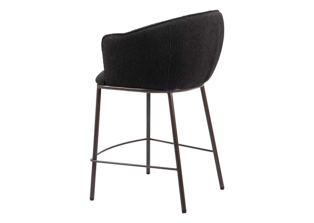 109809 Essen Counter Stool Black & Bronze