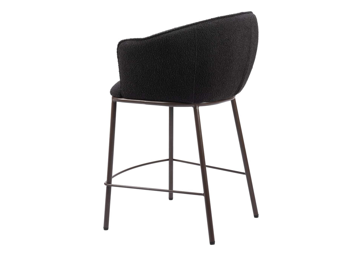 109809 Essen Counter Stool Black & Bronze