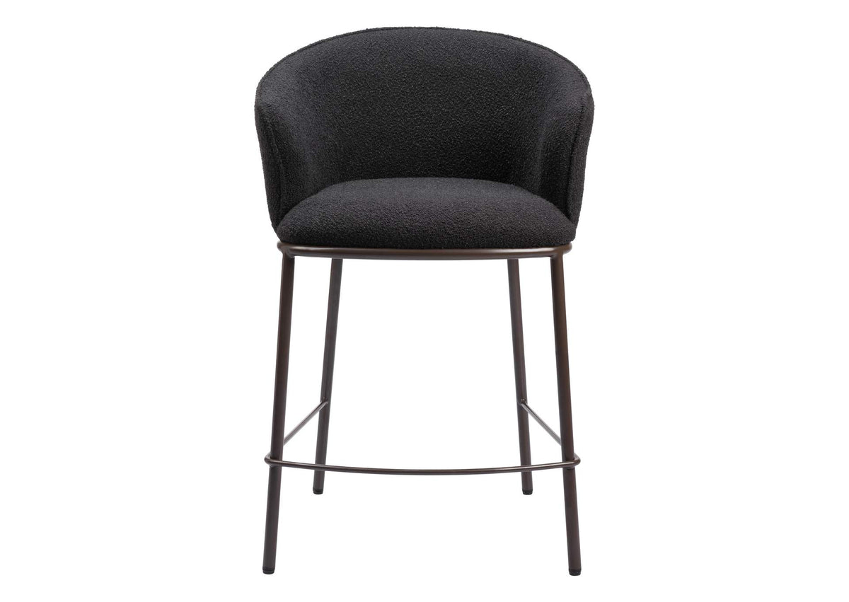 109809 Essen Counter Stool Black & Bronze