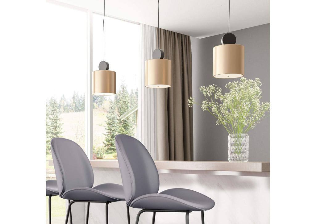 56107 Myson Ceiling Lamp Gold & Black