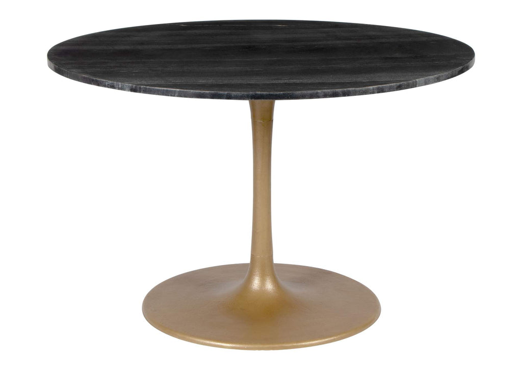 109095 Taj Dining Table Black & Gold