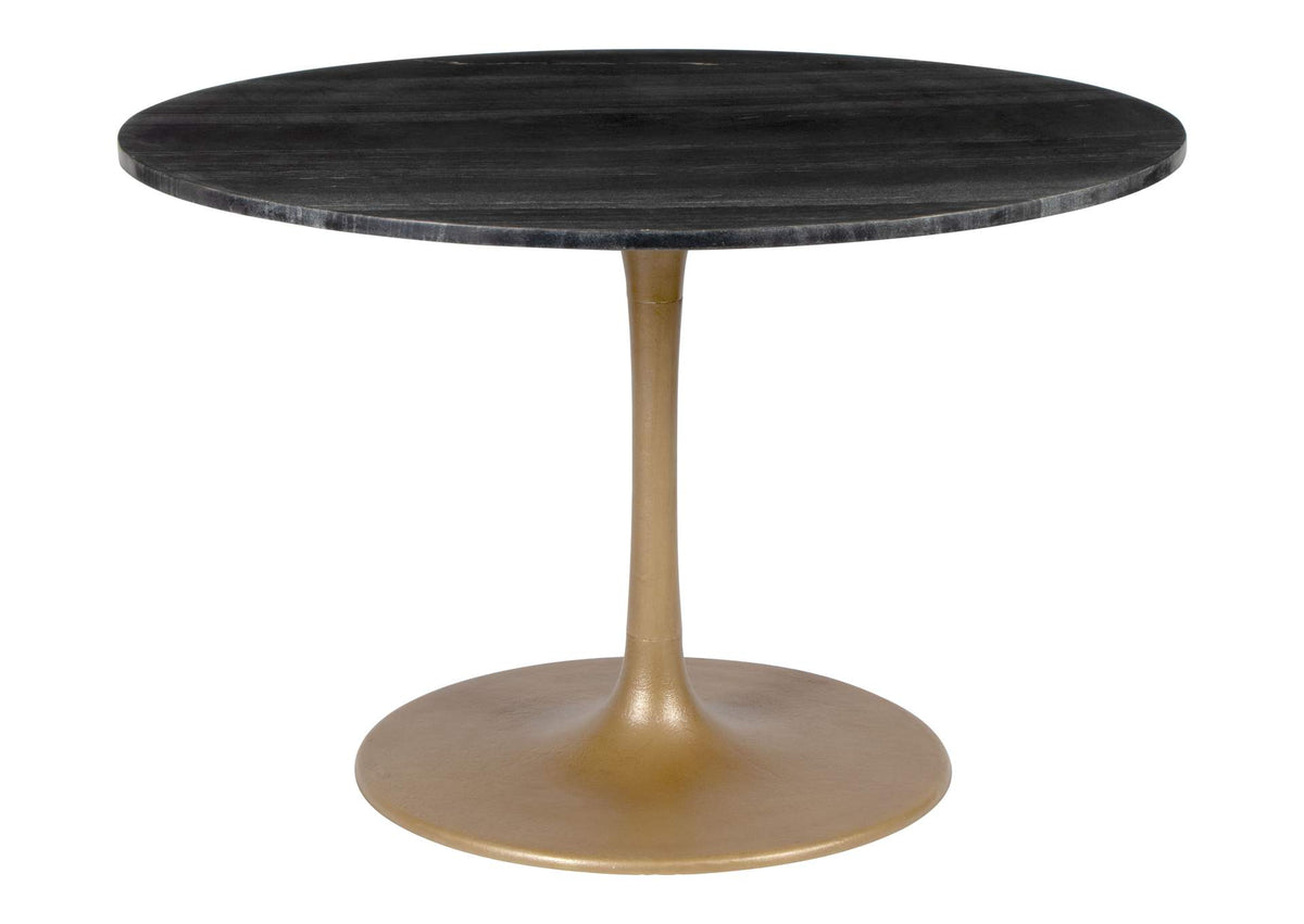 109095 Taj Dining Table Black & Gold