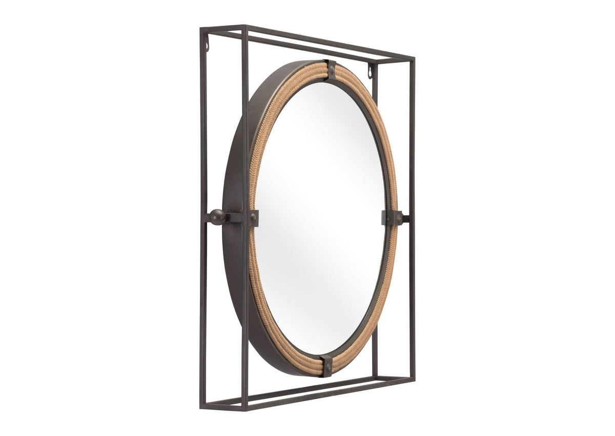 A12222 Capell Mirror Antique Gray