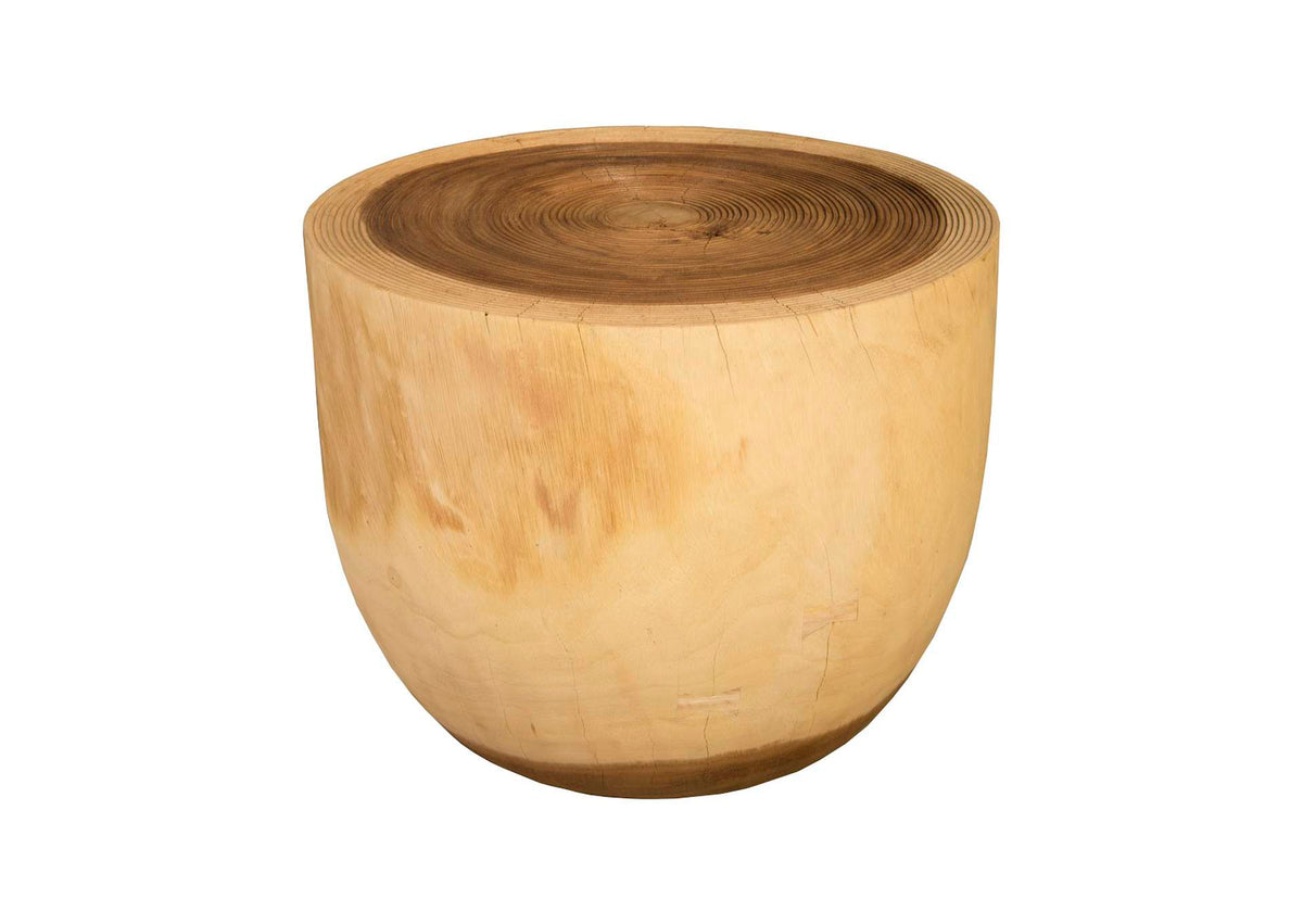 TH08555 Lathe Side Table - Chamcha Wood