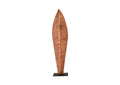 TH89168 Carved Leaf On Stand - Copper Leaf - Lg