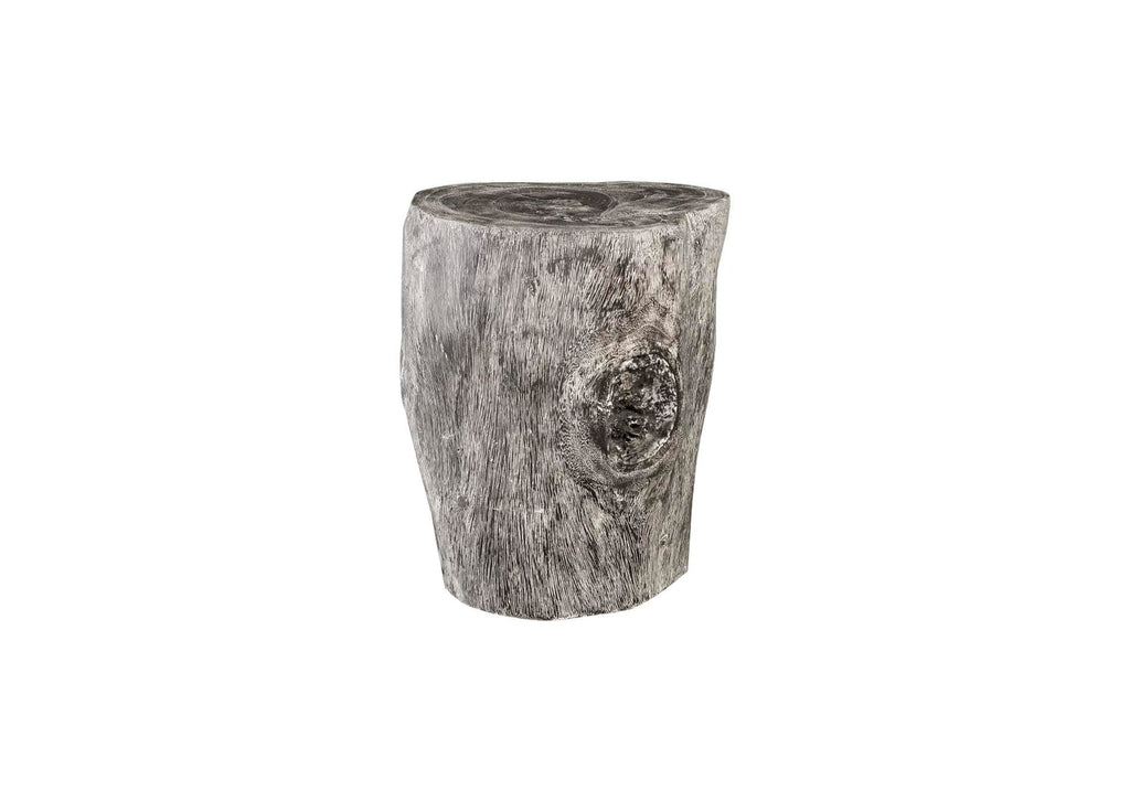 TH94575 Stump Stool - Gray Stone