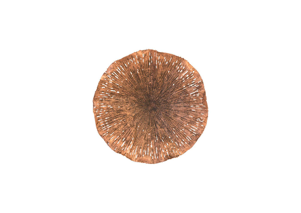 TH96157 Lotus Wall Art - Copper - Black - Md
