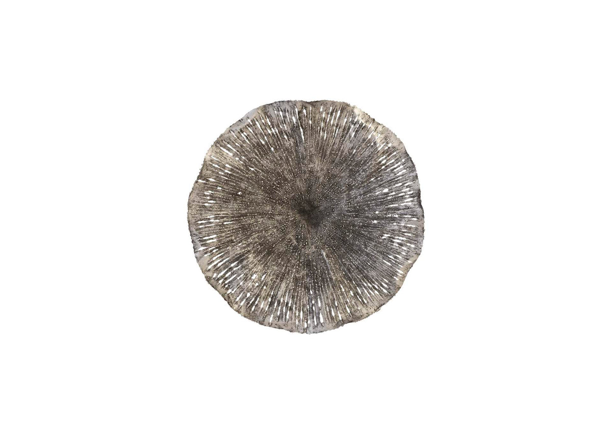 TH96160 Lotus Wall Art - Silver - Black - Md